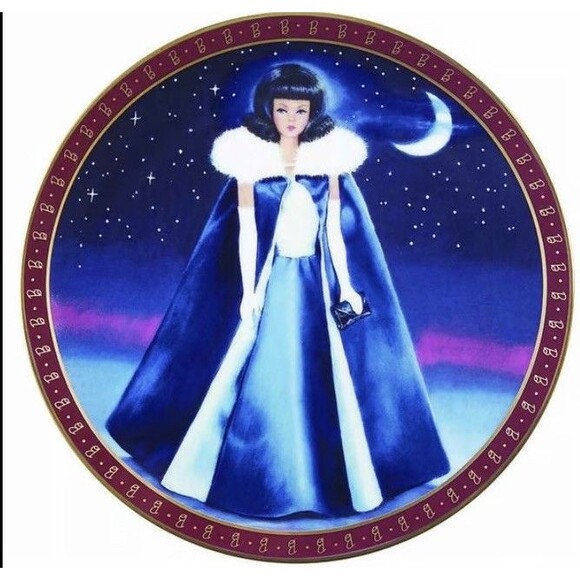 BARBIE 1965 style Barbie Collectible Plate 1990 vintage E3846 Danbury Mint - Picture 1 of 7